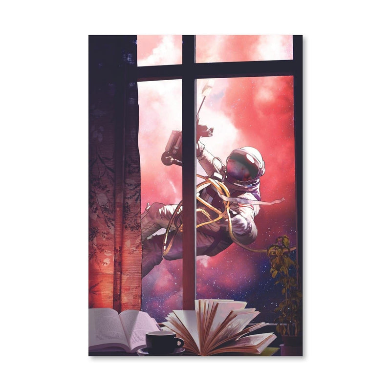 Astronaut Window Canvas