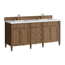 James Martin Brittany 72" Double Bathroom Vanity, Pecan