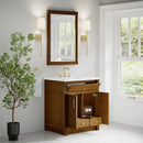 James Martin Bellshire 30" Single Bathroom Vanity, Honey Oak