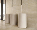 Veneer World Atelier Trail Bamboo Vein Cut Beige Travertine Look Porcelain Accent Tiles 12x24