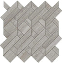 Athens Grey Light Honed Desing Bm 101 Waterjet Marble Mosaics 4x7 1/2