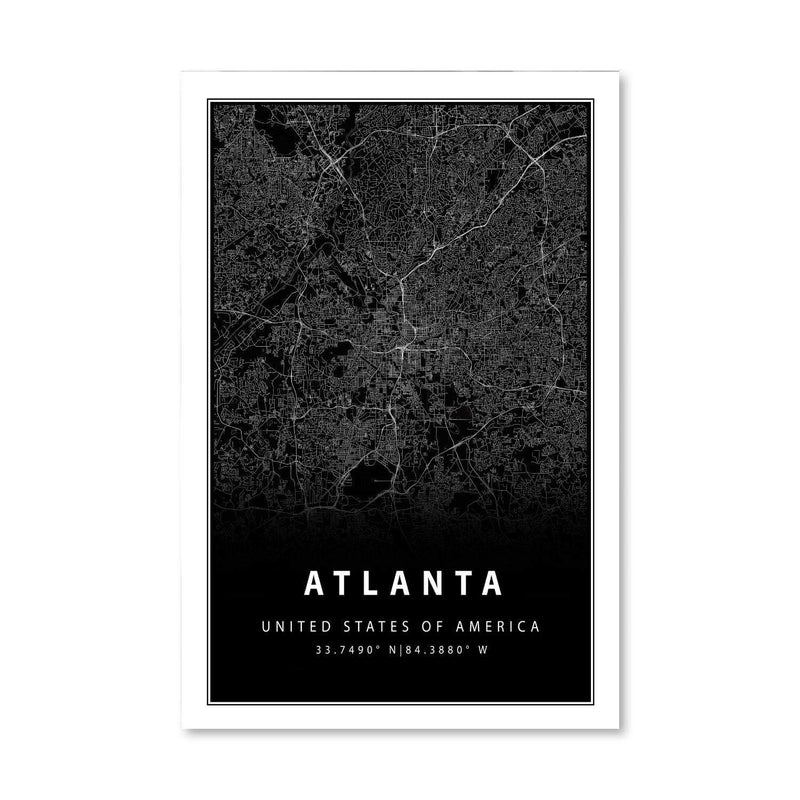 Atlanta Black Canvas