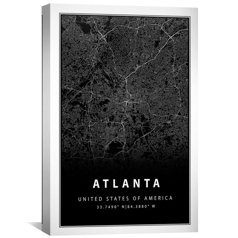 Atlanta Black Canvas