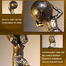 GobekUsa Atlas Resin Statue: Greek Titan Holding Astronomy Globe, Bronze Finish