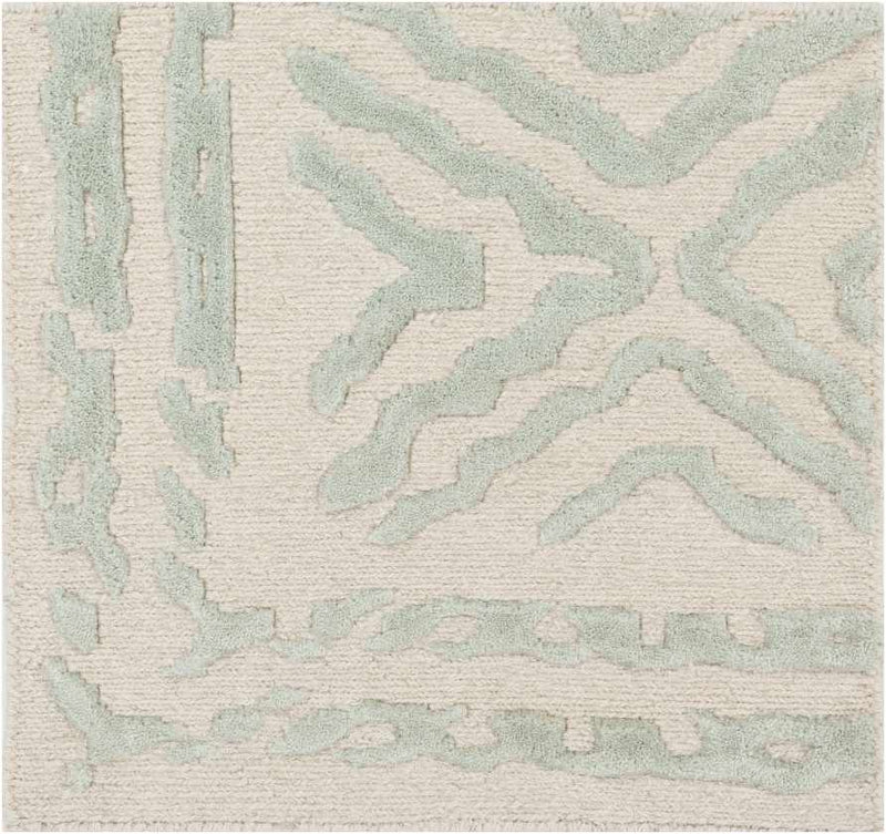 Ashland Modern Green/Beige Area Rug