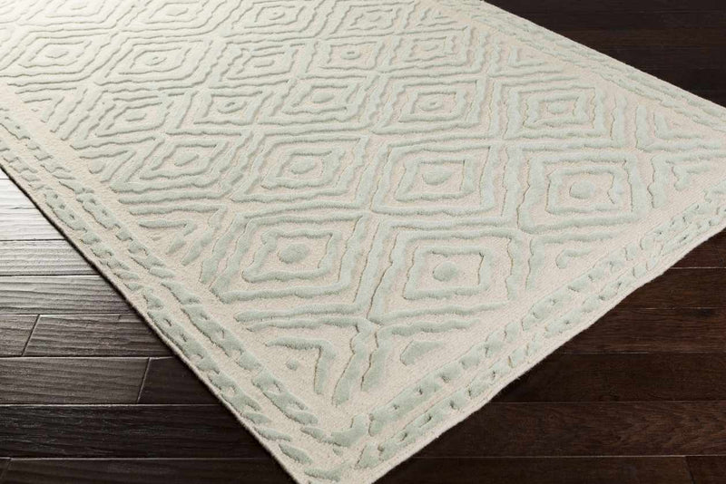 Ashland Modern Green/Beige Area Rug