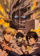 Detailed gray character titan final season poster bedroom anime decor by Decorbites