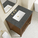 James Martin Myrrin 30" Single Bathroom Vanity, Mid-Century Walnut