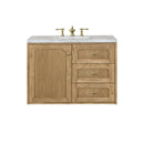 James Martin Laurent 36" Dual Mount Single Bathroom Vanity, Light Natural Oak