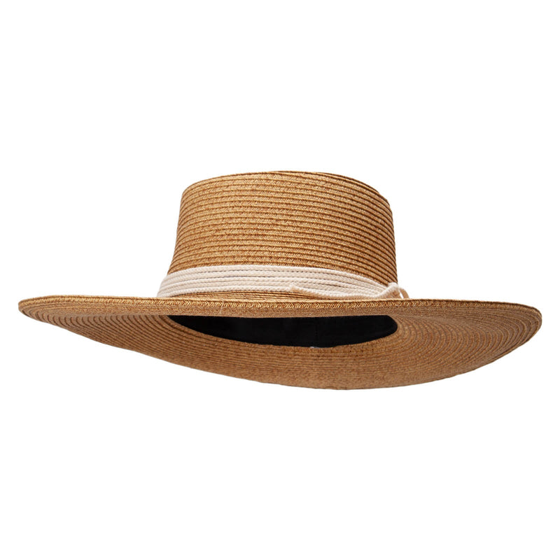 Women's Paper Braid Gambler style Hat
