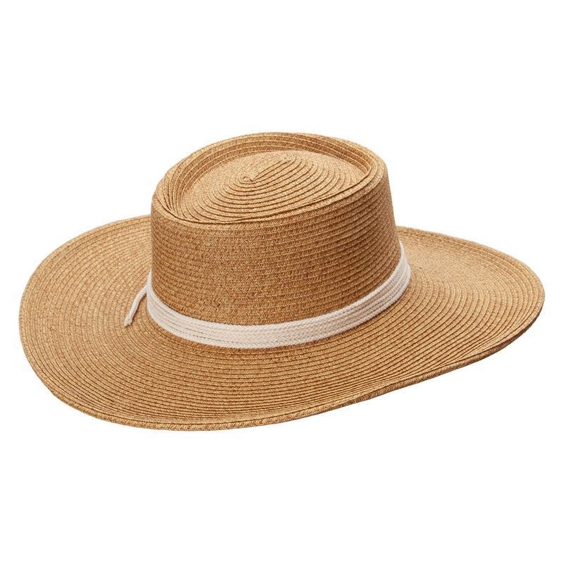 Women's Paper Braid Gambler style Hat