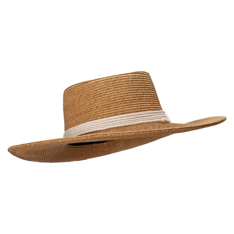 Women's Paper Braid Gambler style Hat