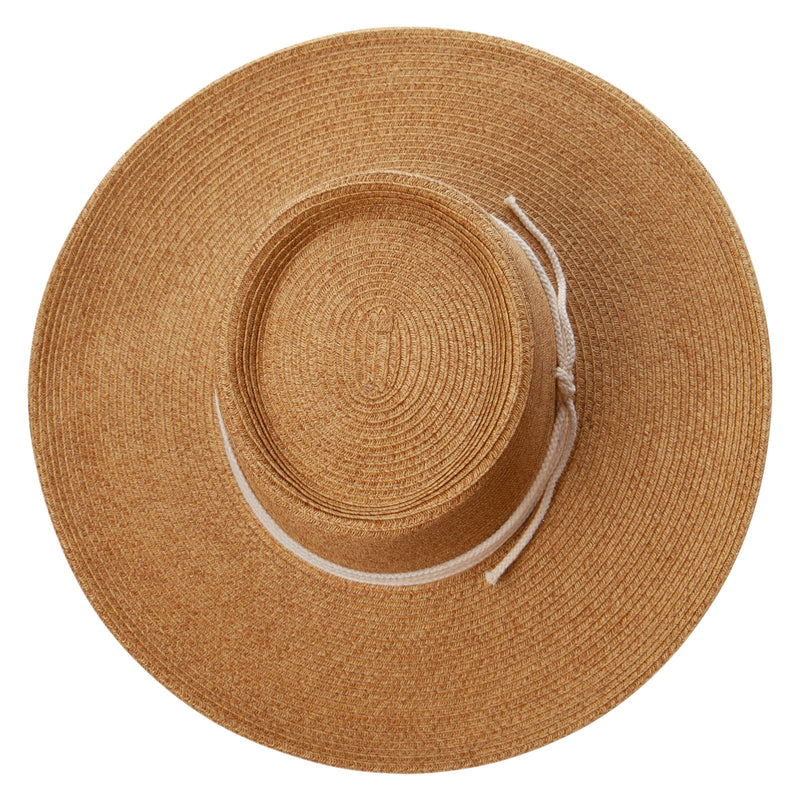 Women's Paper Braid Gambler style Hat