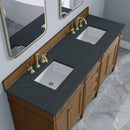 James Martin Brittany 72" Double Bathroom Vanity, Pecan