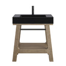 James Martin Auburn 31.5" Single Console Vanity, Weathered Timber