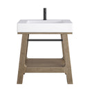 James Martin Auburn 31.5" Single Console Vanity, Weathered Timber