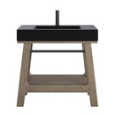James Martin Auburn 36" Single Console Vanity, Weathered Timber