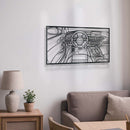 RS6 Avant Driver's Cockpit Metal Frame Wall Art - MT1472