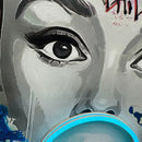 Audrey Hepburn Bubble Gum LED Painting