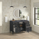 James Martin Myrrin 48" Single Bathroom Vanity, Carbon Oak