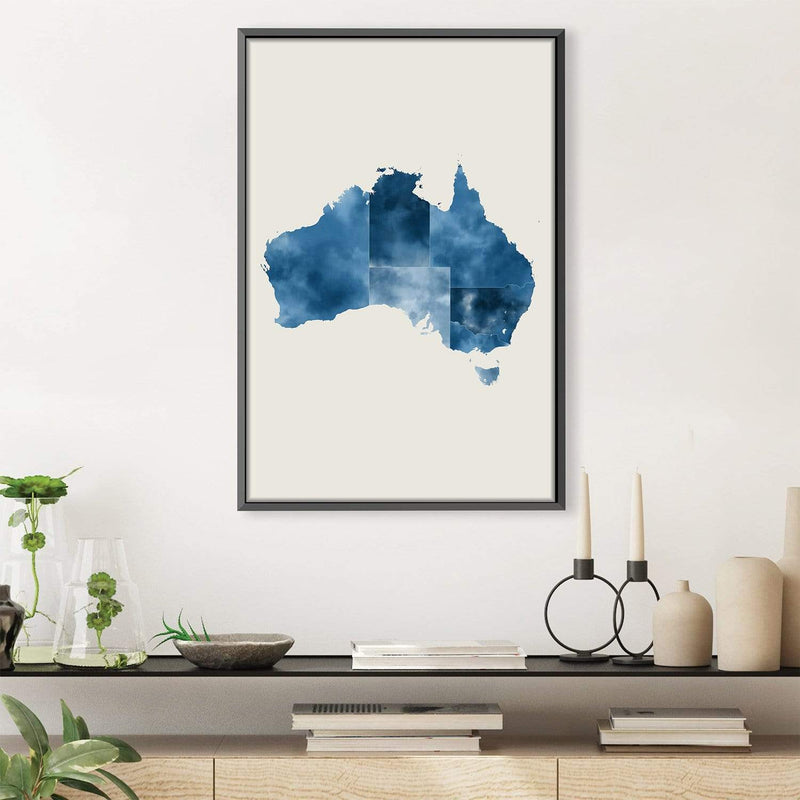 Australia Watercolor Canvas