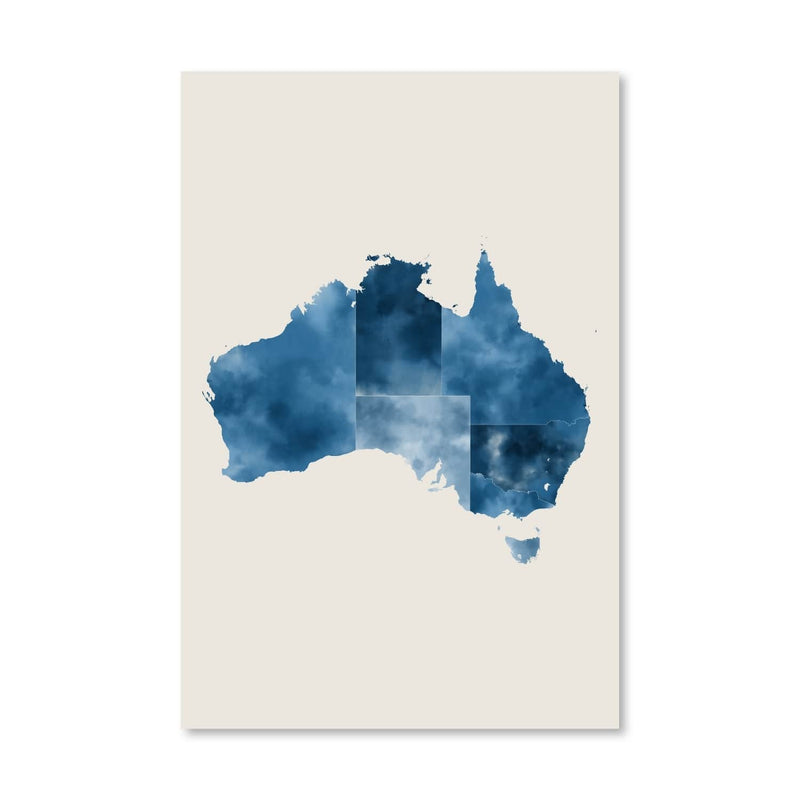 Australia Watercolor Canvas