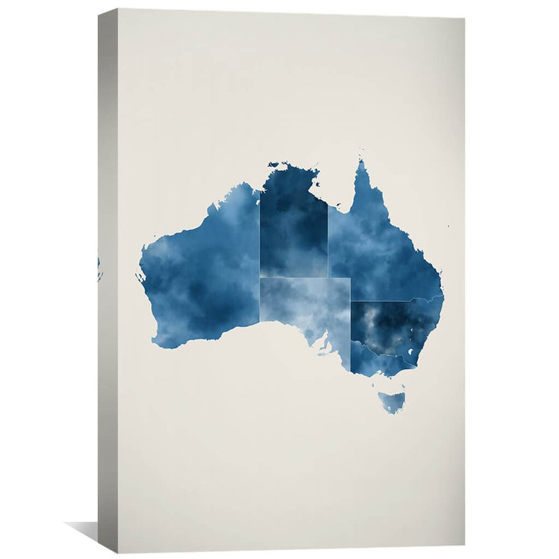 Australia Watercolor Canvas