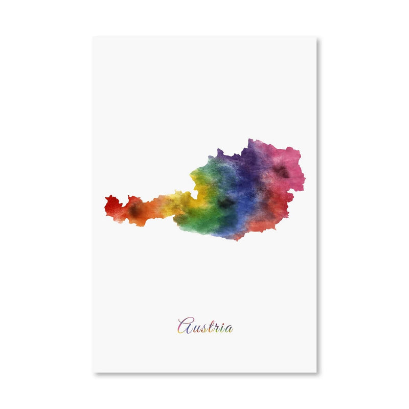 Austria Rainbow Canvas