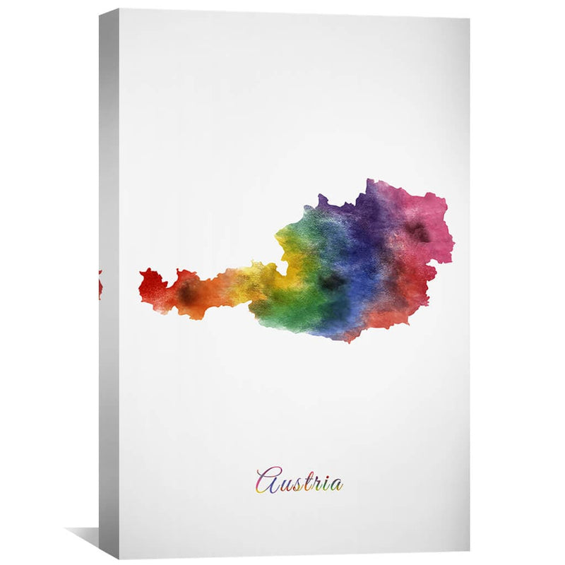 Austria Rainbow Canvas