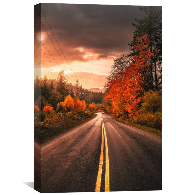 Autumn Drives Canvas