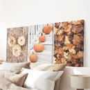 Cozy Fall Wall Art Set of 3. Pumpkins and Autumn Leaves by Wall Art Set