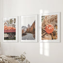 Autumn Pumpkin Set of 3 Prints. Rustic Fall Harvest Decor by Wall Art Set
