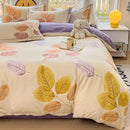 GobekUsa Brushed Cotton Printed Duvet Cover Set - Single/Double Bed Bedclothes