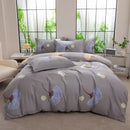 GobekUsa Brushed Cotton Printed Duvet Cover Set - Single/Double Bed Bedclothes
