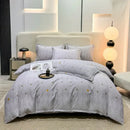 GobekUsa Brushed Cotton Printed Duvet Cover Set - Single/Double Bed Bedclothes