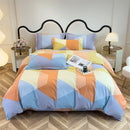 GobekUsa Brushed Cotton Printed Duvet Cover Set - Single/Double Bed Bedclothes