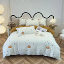 GobekUsa Brushed Cotton Printed Duvet Cover Set - Single/Double Bed Bedclothes