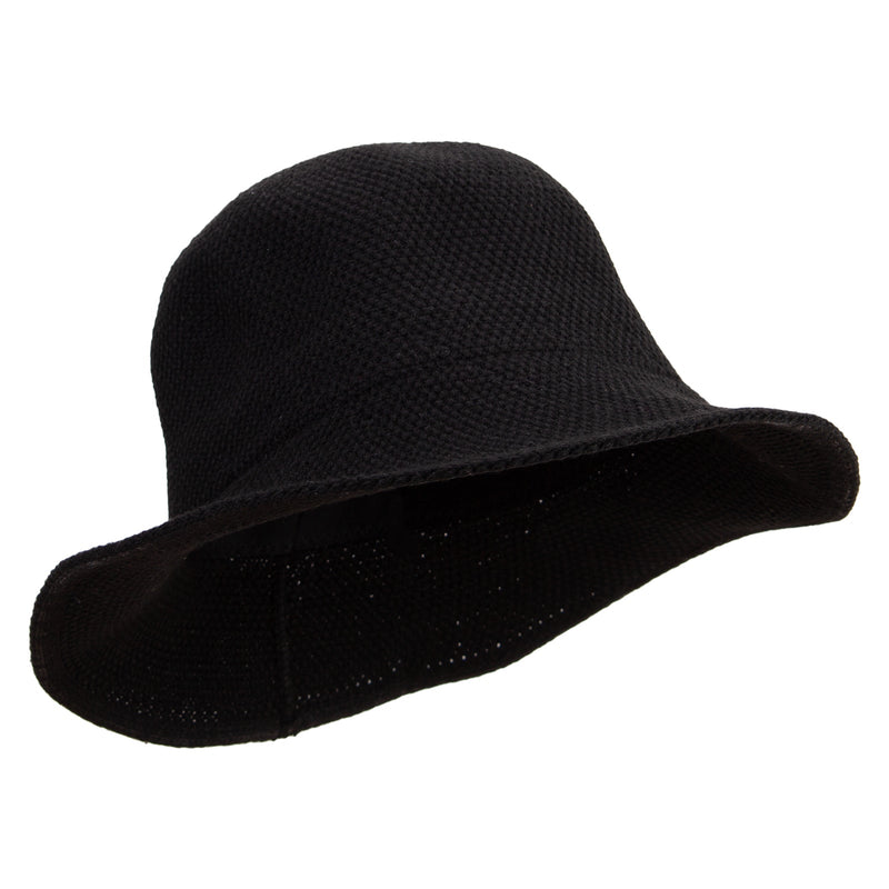 Women's 3" Brim Cotton Knit Bucket Hat