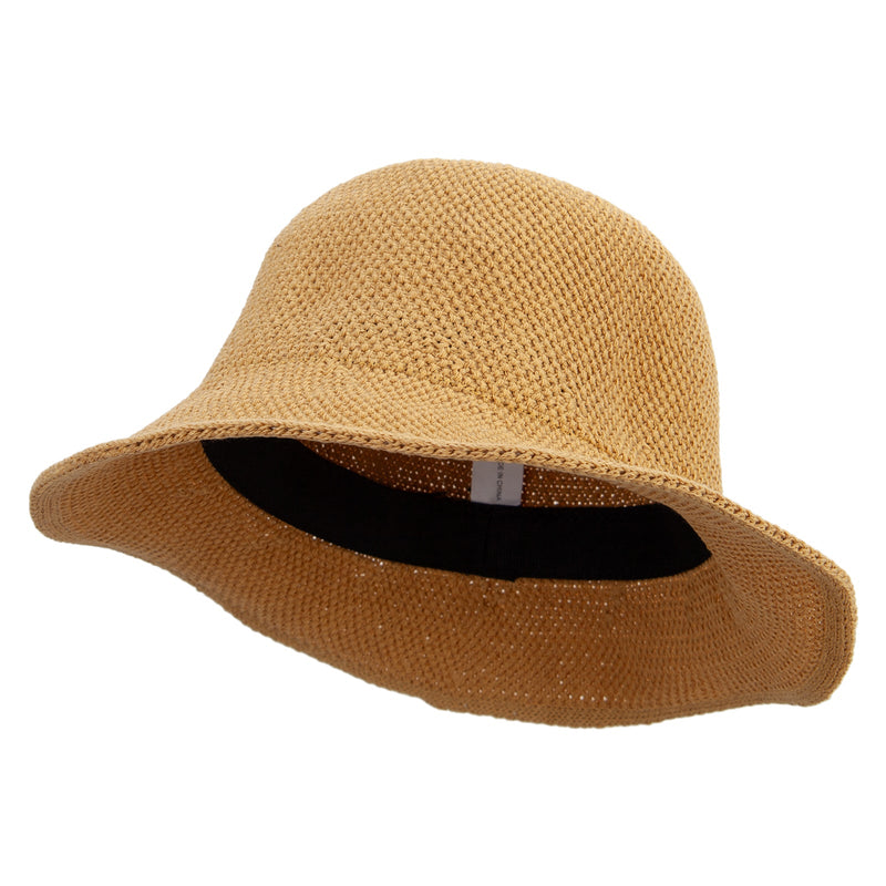 Women's 3" Brim Cotton Knit Bucket Hat