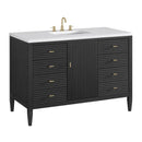 James Martin Myrrin 48" Single Bathroom Vanity, Carbon Oak