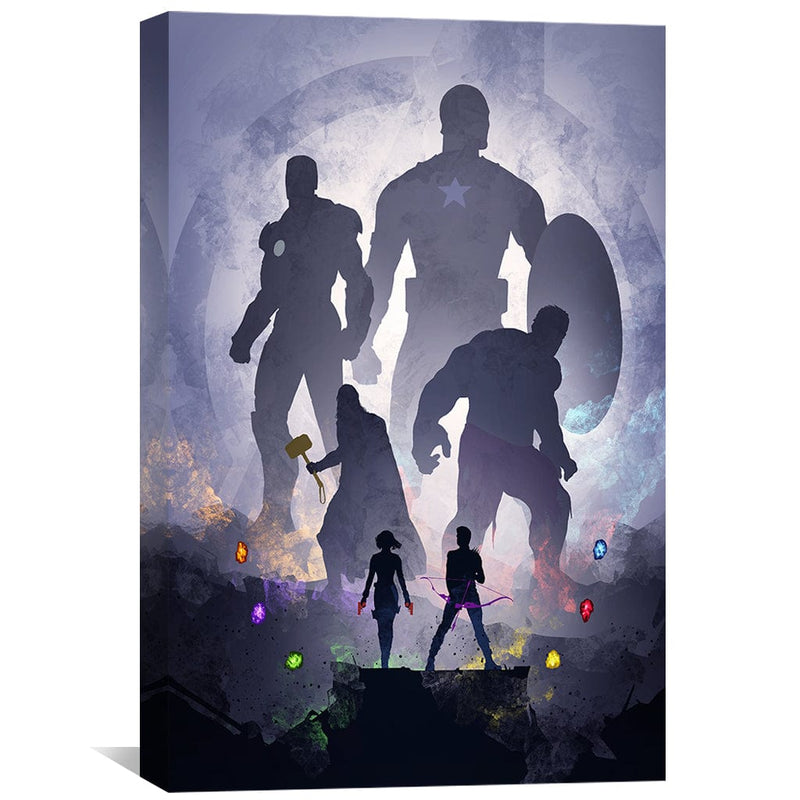 Avengers Silhouette Canvas