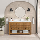 James Martin Malibu 60" Single Bathroom Vanity, Amber Birch