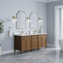 James Martin Brittany 72" Double Bathroom Vanity, Pecan