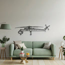 S-64 Skycrane Metal Aircraft Wall Art - NCP0491