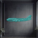 747-800 Metal Neon Aircraft Wall Art - NCN0004
