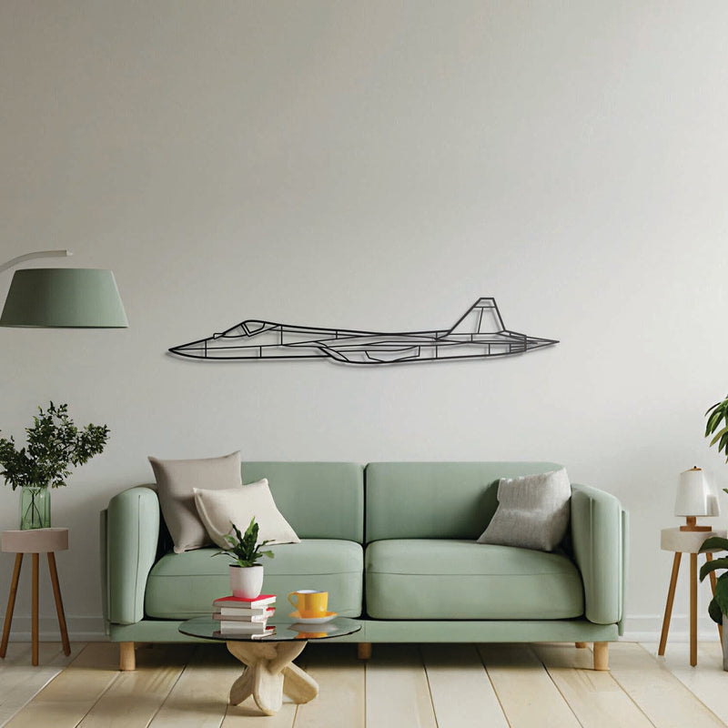 SU-57 Metal Aircraft Wall Art - NCP0494