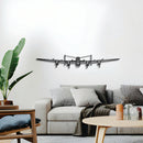 Lancaster MK I Front Metal Aircraft Wall Art - NCP0102 by Navigate Craft
