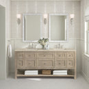 James Martin Breckenridge 72" Double Bathroom Vanity, Whitewashed Oak