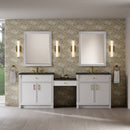 James Martin Bellshire 96" Double Bathroom Vanity, Bright White