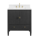 James Martin Myrrin 30" Single Bathroom Vanity, Carbon Oak